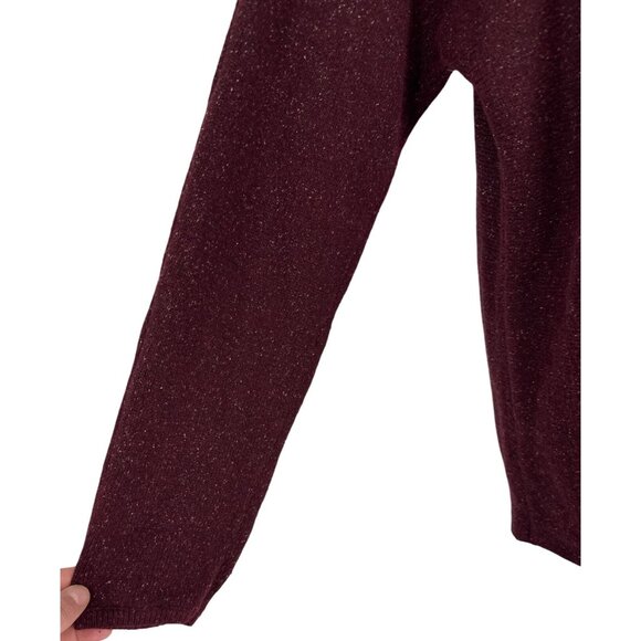 J Jill Women's Cotton Silk Blend Long Sleeve Round Neck Flecked Sweater Size L - Picture 3 of 9